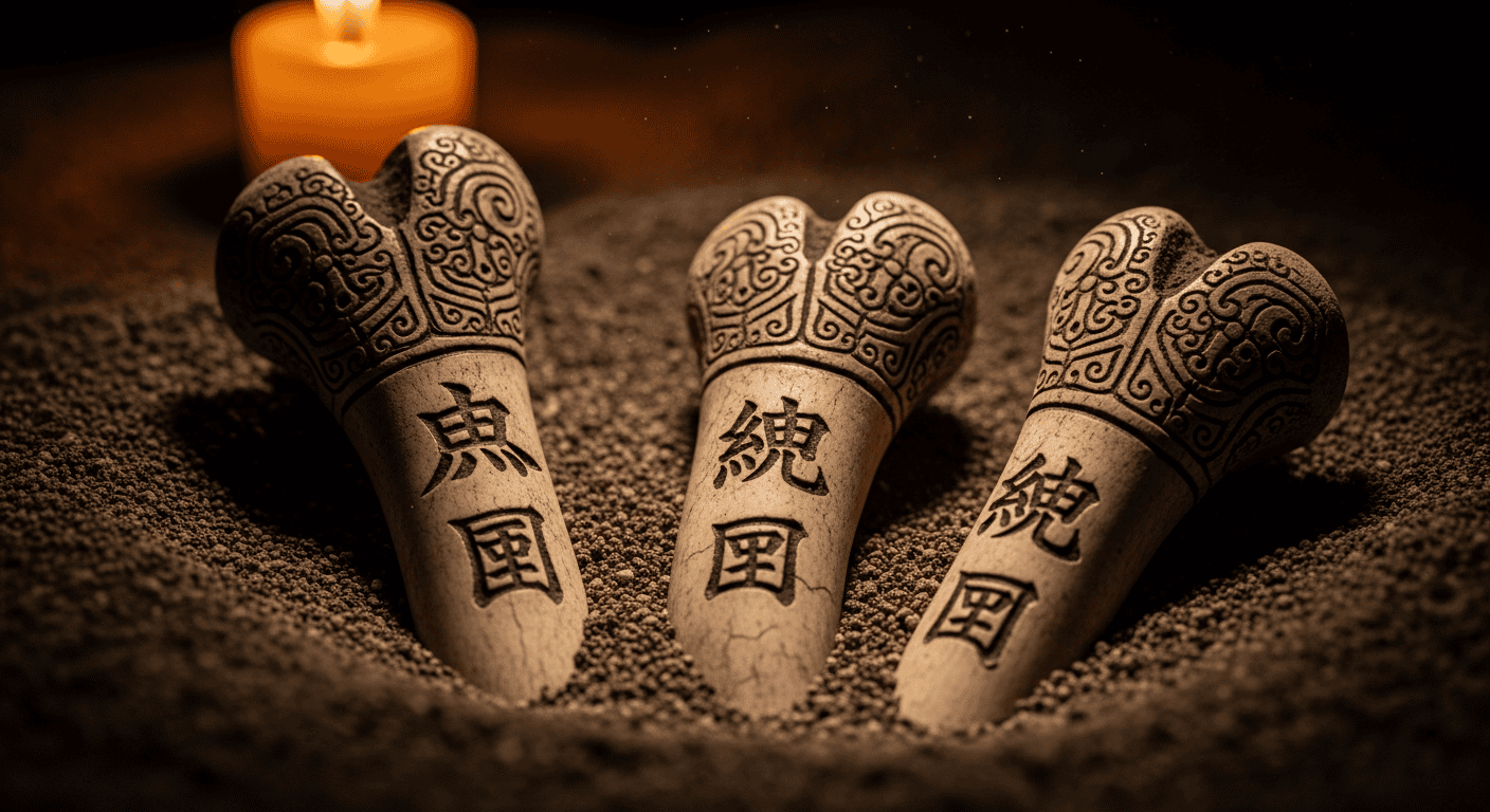 Dragon Bones - Oracle Bones Recording Origin of Chinese Characters