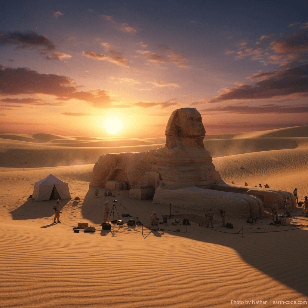 The Second Sphinx Buried Under Giza