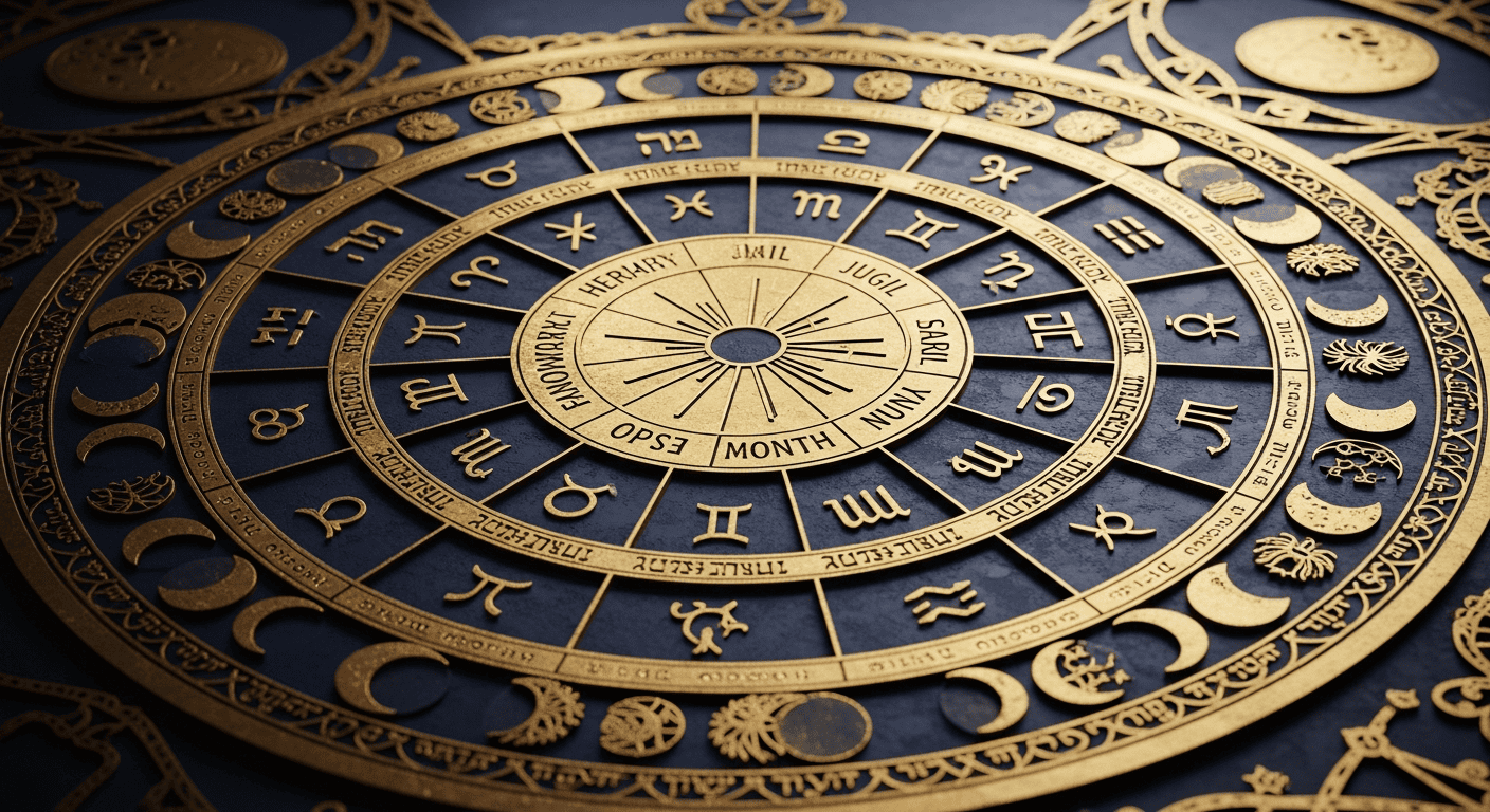 Hebrew Calendar and Zodiac: Complete Correspondence of 12 Months and 12 Signs